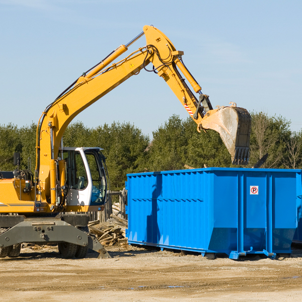 can i choose the location where the residential dumpster will be placed in Grant County